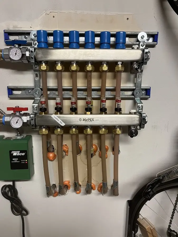 Plumber performing Leak Detection at a residential property in Heavener